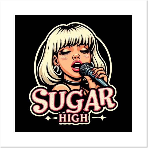 Nostalgic 90s Movie Song Sugar High Tee Wall Art by TeeTrendz